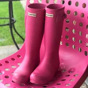 Big Kids Pink Hunter Boots